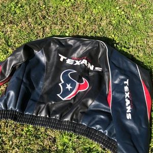 Houston Texans leather football jacket bomber